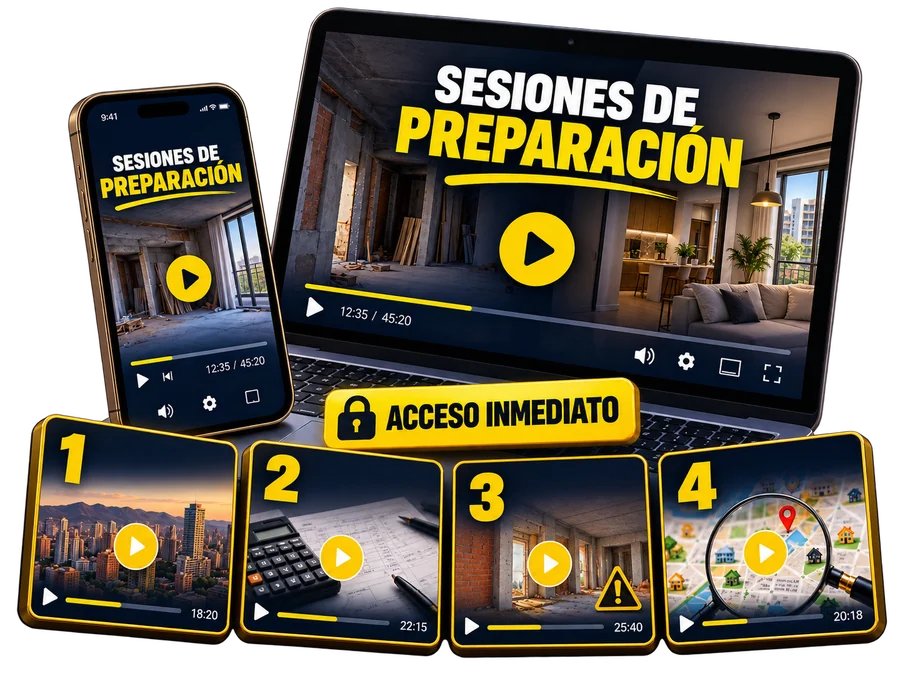 Sesiones de preparación en celular y computador